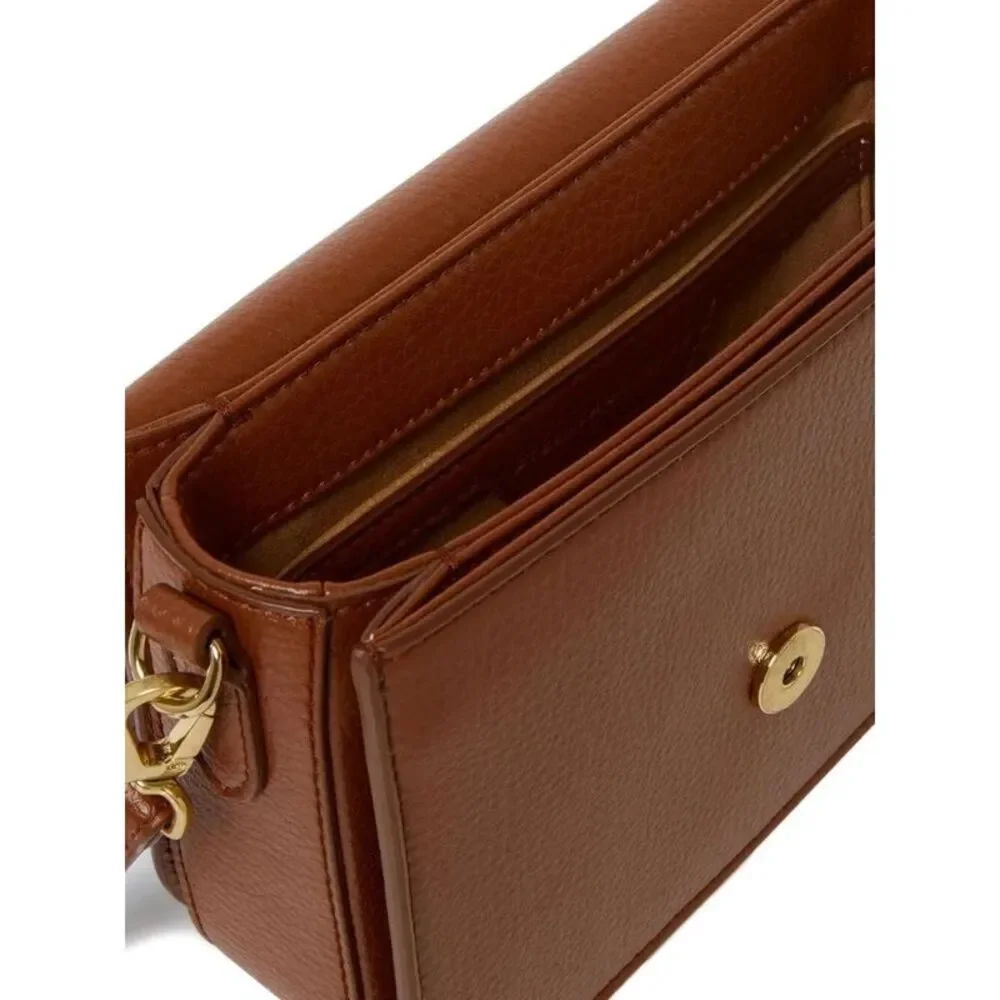 STELLA MCCARTNEY Logo Studded Flap Shoulder Bag Women BROWN Handbags - Picture 4 of 4